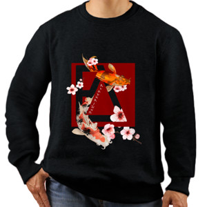 Jaket Sweater Les Poissons et Les Fleurs du Japon