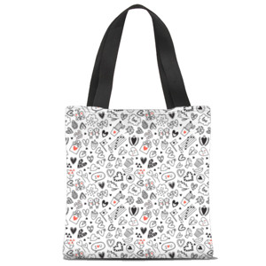 Tas Tote Fullprint love