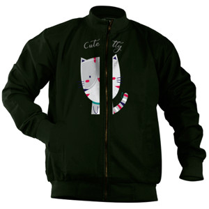 Jaket Bomber Cute Kitty