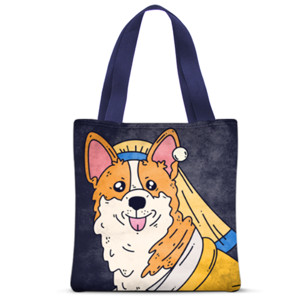 Tas Tote Fullprint Full-Print Tote Bag - Majestic Corgious