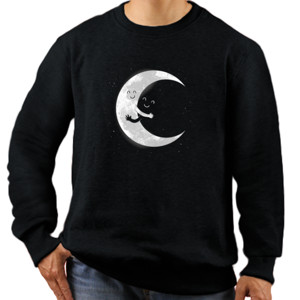 Jaket Sweater 1.front_digging_the_moon_funny_black_hery