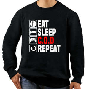 Jaket Sweater Eat Sleep COD
