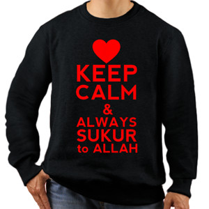 Jaket Sweater Keep Calm And Always Sukur to Allah