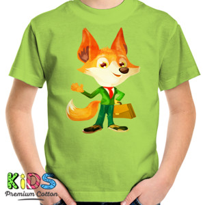 Kaos Cute Busy Fox - Kaos Keren Rubah Sibuk