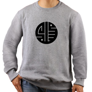 Jaket Sweater Muslim Circle Black-Grey SW