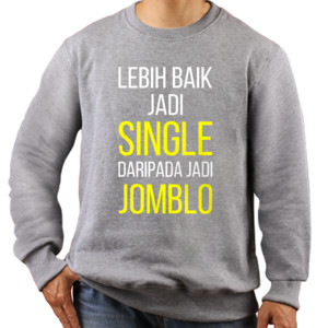 Jaket Sweater Single atau Jomblo