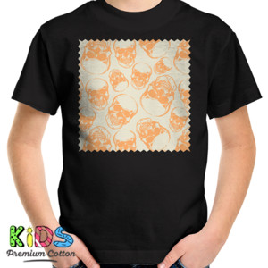 Kaos Orange Skull