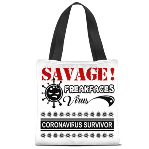 Tas Tote Fullprint SAVAGE FREAKFACES VIRUS | 2 sided