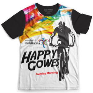 Kaos Fullprint Kaos Happy Gowes Art Colour