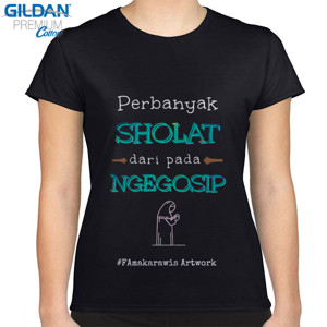 Kaos perbanyak sholat (cewe)