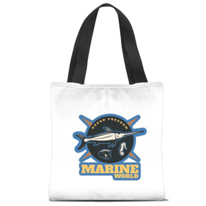 Tas Tote Fullprint Tote Bag Marine Themes
