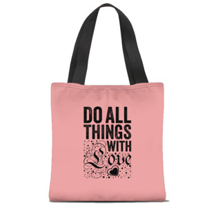 Tas Tote Fullprint tas typography #4