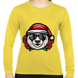 Kaos White Dog Santa