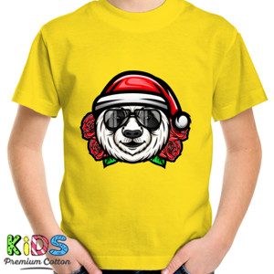 Kaos White Dog Santa
