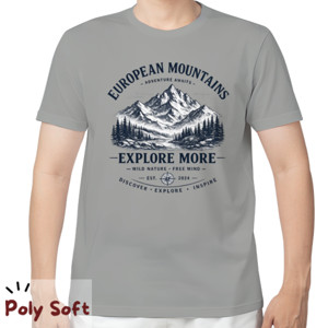 Kaos sweater European Mountains – Explore More