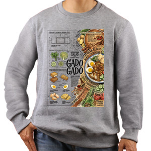 Jaket Sweater Kaos Custom Gado Gado Indonesian Salad Street Food