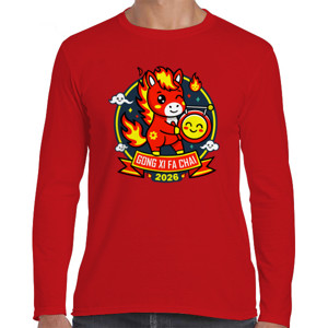 Kaos Gong Xi Fa Chai 2026 – Fire Horse Lucky T-Shirt