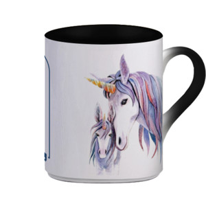 Mug Bunglon Unicorn Couple Right