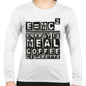 Kaos Emc² tipografi 2 - light