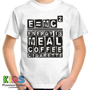 Kaos Emc² tipografi 2 - light