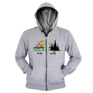 Hoodie Zipper into the wild