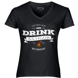 Kaos JUST KEEP CALM AND DRINK BAJIGUR