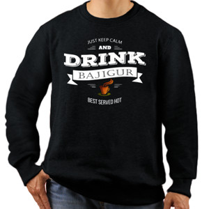Jaket Sweater JUST KEEP CALM AND DRINK BAJIGUR