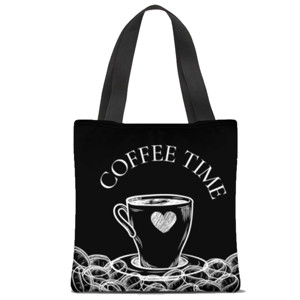Tas Tote Fullprint The Coffee Time