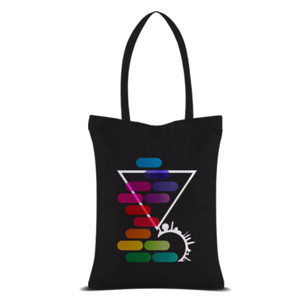 Tas Tote Tas totebag rainbow