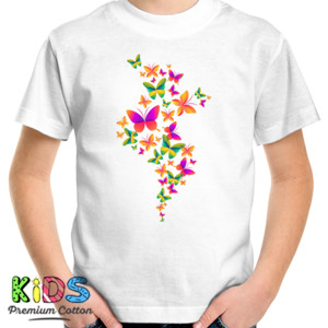 Kaos Kupu-Kupu Pelangi