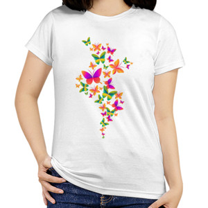 Kaos Kupu-Kupu Pelangi