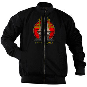 Jaket Bomber kaos omo nifolasara gelap
