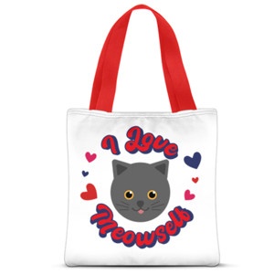 Tas Tote Fullprint I Love Meowself