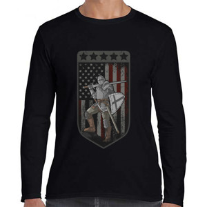 Kaos Kaos Pria Lengan Panjang - Knight Armor