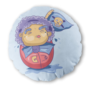 Bantal Bulat Baby Pirates Cry
