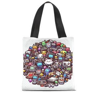 Tas Tote Fullprint Totebag console game