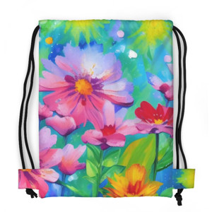 Tas Serut Fullprint embun di bunga