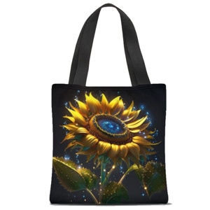 Tas Tote Fullprint Bunga matahari