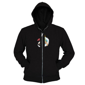 Hoodie Zipper Kaos Pria - Surfer
