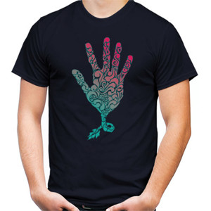 Kaos abstract hand color
