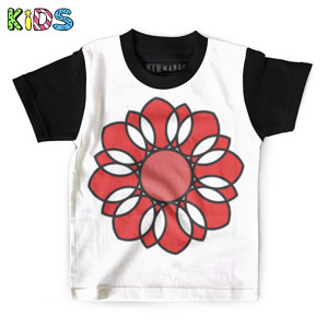 Kaos Anak Full-Print Bunga Merah (Red Flower)