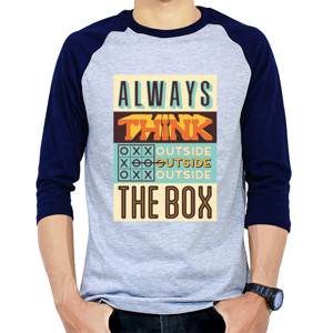 Kaos Raglan think outside the box