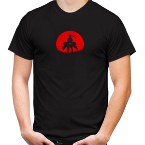 Kaos Naruto Siluet Merah