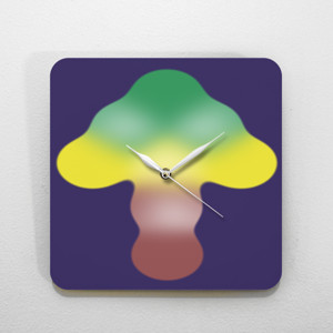 Jam Dinding Pohon Warna (Colorful Tree)