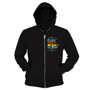 Hoodie Zipper Surfing Club Catch the Wave