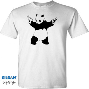 Kaos Panda With Gun