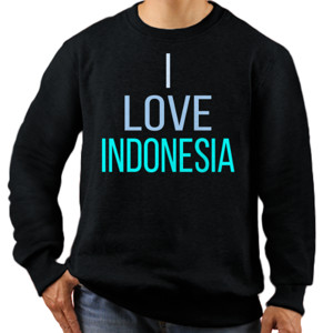 Jaket Sweater Kaos I Love Indonesia