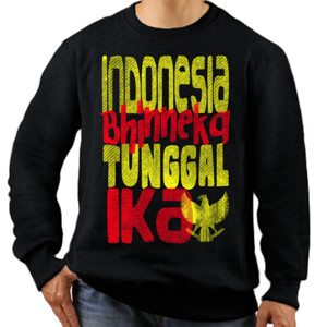 Jaket Sweater Indonesia Bhinneka Tunggal Ika Garuda