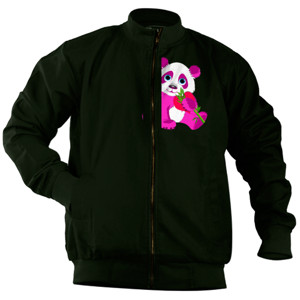 Jaket Bomber Pink Panda