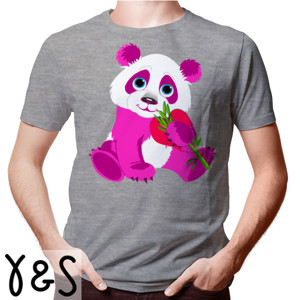 Kaos Pink Panda